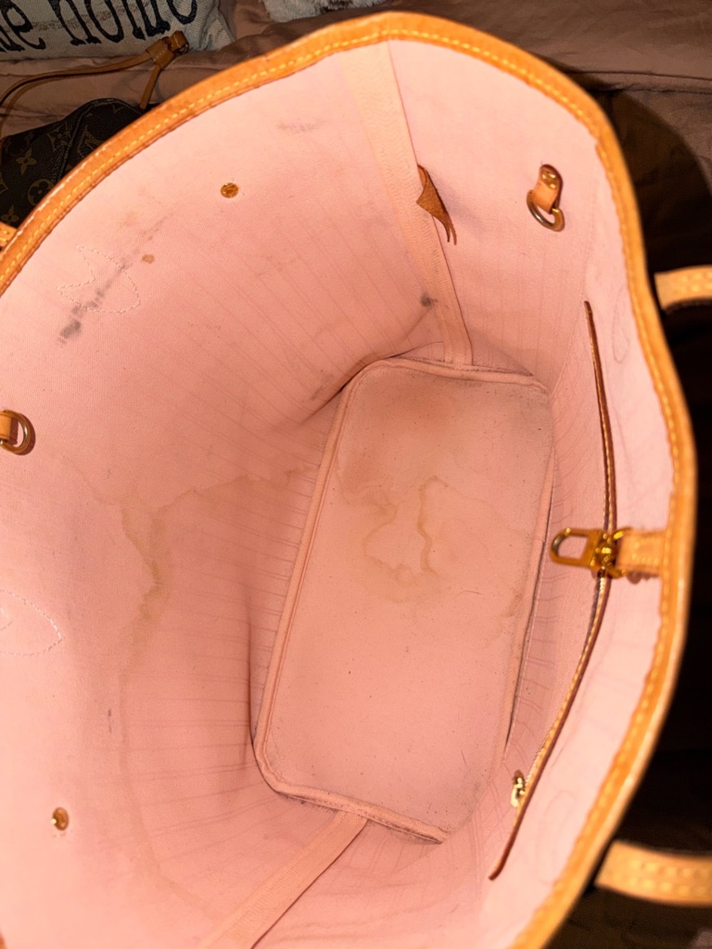 Louis Vuitton Damier Azur Canvas Tote with Natural Vachetta Trim - Picture 11 of 11